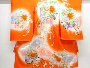 アンティーク　花車模様着物